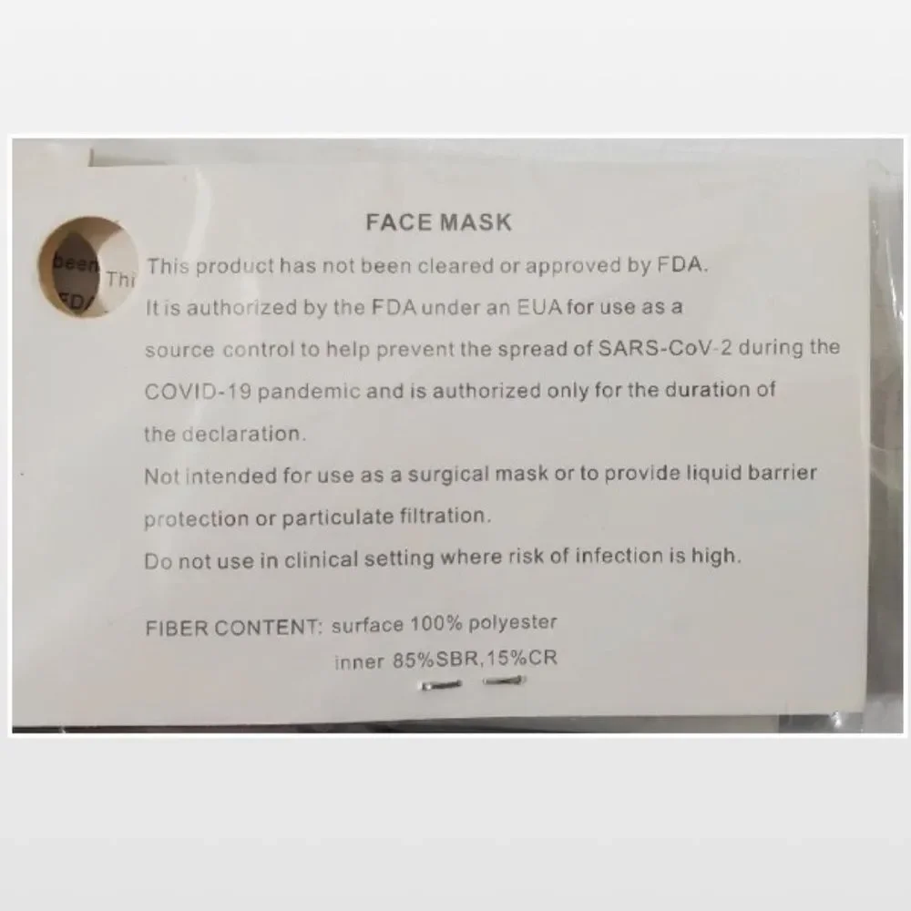 6 New Adult Neoprene Face Masks Home